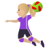 🤾🏼‍♀️ woman playing handball: medium-light skin tone display on JoyPixels